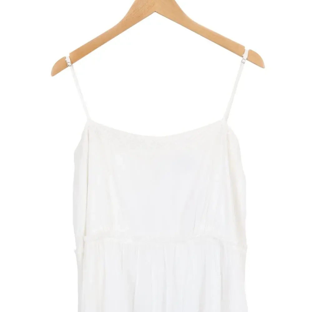 J.Crew Sorrento Dress Cotton Voile White Size Large NWT